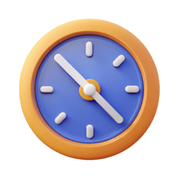 etéreo hipnótico relógio ícone com hora e minuto mãos, limpar \ limpo linhas, plano cor com escalável Projeto. magistralmente capturado png