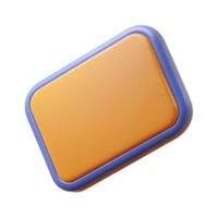 energetic serene Rectangular badge with rounded corners. Flat color, crisp edges, single-weight stroke with Scalable Design. luxury png