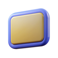 stunning elegant Rectangular badge with rounded corners. Flat color, crisp edges, single-weight stroke with Scalable Design. 4K png