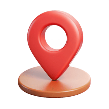 intense magnificent Location pin icon with circular base, clean lines, flat color with Scalable Design. sharp png