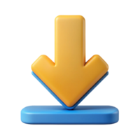 serene playful art deco Download arrow icon pointing down, single-weight stroke, flat color with Scalable Design. original png