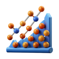 mesmerizing ethereal bohemian Scatter plot with ten data points, crisp edges, with Scalable Design. handcrafted png