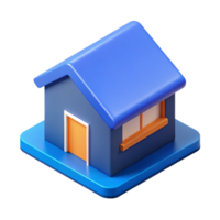 enchanting art deco Isometric house icon, geometric design, clean lines with Scalable Design. high quality png