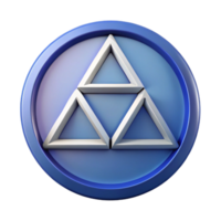 pristine peaceful tropical Circular logo with three intersecting triangles. Symmetrical design, flat color, clean lines with Scalable Design. elite png