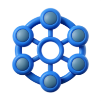 fascinating iconic Five connected circles forming a flower shape. Clean lines, flat color, symmetrical design with Scalable Design. png