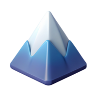 immaculate dynamic renaissance Abstract symbol resembling a mountain peak. Crisp edges, minimal design, flat color with Scalable Design. high resolution png