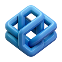 dreamy elegant Interlocking geometric shapes forming a cube. Crisp edges, flat color, minimal design with Scalable Design. genuine png