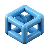 joyful splendid Interlocking geometric shapes forming a cube. Crisp edges, flat color, minimal design with Scalable Design. gallery standard png