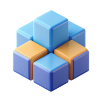 ethereal mesmerizing Four connected squares forming a larger square. Geometric, flat color, clean lines with Scalable Design. fine detail png