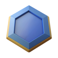 breathtaking ethereal coastal A geometric hexagon shape with sharp edges. Flat color, minimal design, with Scalable Design. elite png