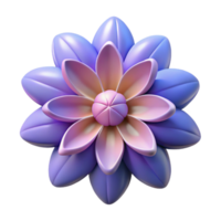 memorable modern Symmetrical outline of a flower. Crisp edges, flat color with Scalable Design. studio quality png