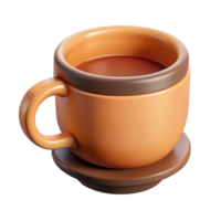 striking distinctive Flat color coffee cup with a single-weight stroke handle. with Scalable Design. png