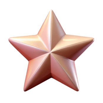 lindo aclamado simétrico Estrela com fresco arestas e uma peso único acidente vascular encefálico com escalável Projeto. png