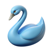 exceptional avant-garde Silhouette of a graceful swan. Clean lines, flat color, with Scalable Design. expertly shot png