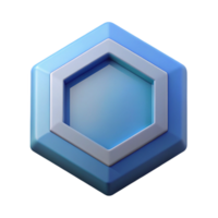 exquisite creative Geometric hexagon with clean lines and flat color with Scalable Design. professional png