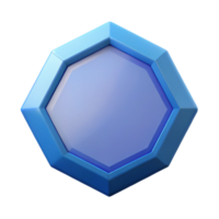 ethereal fascinating Geometric octagon with clean lines and flat color with Scalable Design. fine detail png