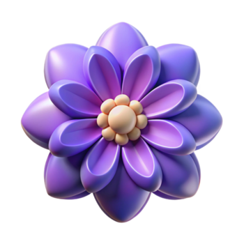 radiante romântico industrial simétrico flor com fresco arestas e plano cor com escalável Projeto. genuíno png