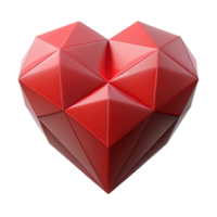 beautiful elegant Geometric heart, single-weight stroke, with Scalable Design. impeccable png