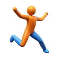 remarkable coastal Silhouette of a jumping person. Clean lines, scalable, flat color with Scalable Design. impeccable png