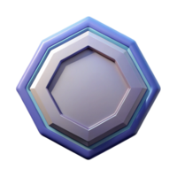 energetic magnificent Octagonal badge with parallel lines. Geometric, single-weight stroke, flat color with Scalable Design. flawless png