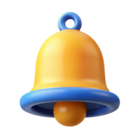 standout contemporary Crisp edges on a flat color bell icon. Minimal design with Scalable Design. 8K png