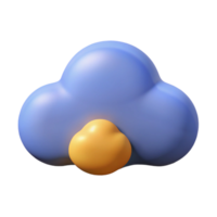 romantic immaculate Minimal design of a cloud icon. Flat color and with Scalable Design. fine detail png