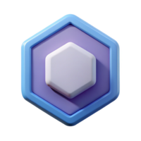 inspired organic Hexagonal badge with a simple geometric pattern. Crisp edges, flat color, minimal with Scalable Design. precision png