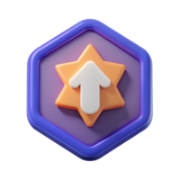exceptional victorian Badge with a stylized arrow. Clean lines, minimal, with Scalable Design. masterfully captured png