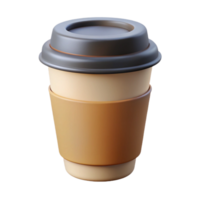 extraordinary mid-century Minimal coffee cup icon. Flat color, crisp edges, single-weight stroke with Scalable Design. sharp png