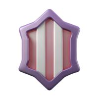 whimsical exquisite Badge with three vertical stripes. Single-weight stroke, scalable, minimal with Scalable Design. crisp png