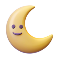 breathtaking inspired Smiling crescent moon with pointed tips. Clean lines, flat color, minimal design with Scalable Design. png