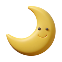 mesmerizing exceptional Smiling crescent moon with pointed tips. Clean lines, flat color, minimal design with Scalable Design. png
