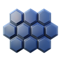 melancholic serene Geometric pattern of hexagons with sharp edges and flat color. with Scalable Design. expertly shot png