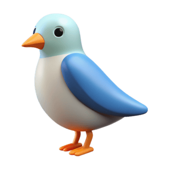 radiante calma artístico mínimo representação do uma pássaro com limpar \ limpo linhas e plano cor. peso único acidente vascular encefálico com escalável Projeto. autêntico png