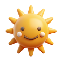 alluring iconic Smiling sun with triangular rays. Symmetrical, flat color, clean lines with Scalable Design. png