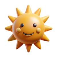 dramatic sumptuous Smiling sun with triangular rays. Symmetrical, flat color, clean lines with Scalable Design. ultra HD png