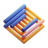 breathtaking memorable Abstract composition of parallel lines. Crisp edges, flat color, with Scalable Design. png