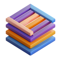 breathtaking calm classic Abstract composition of parallel lines. Crisp edges, flat color, with Scalable Design. studio quality png
