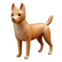wonderful memorable Simple dog with pointed ears and a tail. Crisp edges, single-weight stroke, minimal design with Scalable Design. png