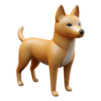 splendid mysterious victorian Simple dog with pointed ears and a tail. Crisp edges, single-weight stroke, minimal design with Scalable Design. 4K png