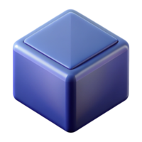 reflective pristine Scalable, geometric design of a cube. Crisp edges, flat color with Scalable Design. genuine png