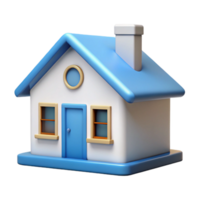 alluring joyful art deco Crisp edges illustration of a house. Minimal, clean lines, flat color, with Scalable Design. handcrafted png