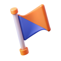 sought-after modern Flat color flag icon. Clean lines, geometric, with Scalable Design. handcrafted png