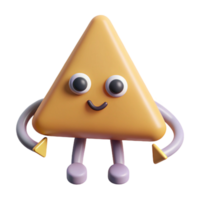 elegant memorable Upside-down triangle character with a curved base. Clean lines, minimal, with Scalable Design. png
