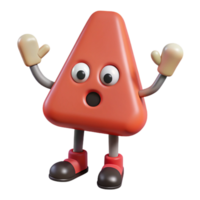 impressive unforgettable Exclamation mark character with two small feet. Flat color, minimal, with Scalable Design. png