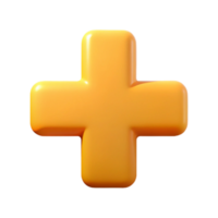 joyful dramatic Plus sign character with rounded corners. Crisp edges, flat color, with Scalable Design. premium png