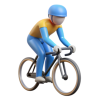 hypnotic joyful surreal Clean lines define a cyclist silhouette. Flat color, minimal design, with Scalable Design. handcrafted png