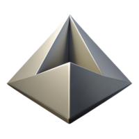 enchanting peaceful abstract Geometric silhouette of a pyramid. Symmetrical, scalable, minimal design with Scalable Design. masterfully captured png