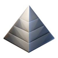 radiant modern Geometric silhouette of a pyramid. Symmetrical, scalable, minimal design with Scalable Design. expertly shot png