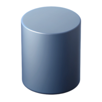 reflective picturesque Geometric silhouette of a cylinder. Symmetrical, crisp edges, with Scalable Design. fine detail png